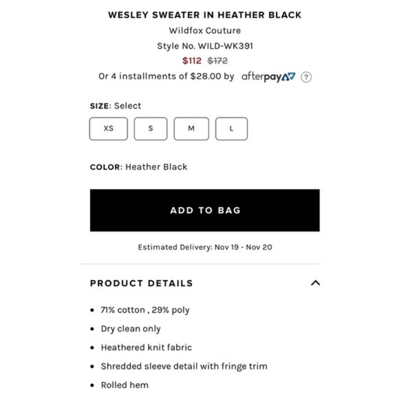 NWOT WILDFOX WESLEY SWEATER - Picture 7 of 7